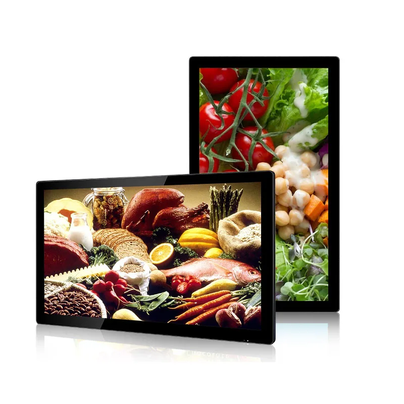 Wall Mount Digital Signage Menu Board Smart Display 55inch Touch Interactive Screen Kiosk Supplier 4k Advertising Media Player