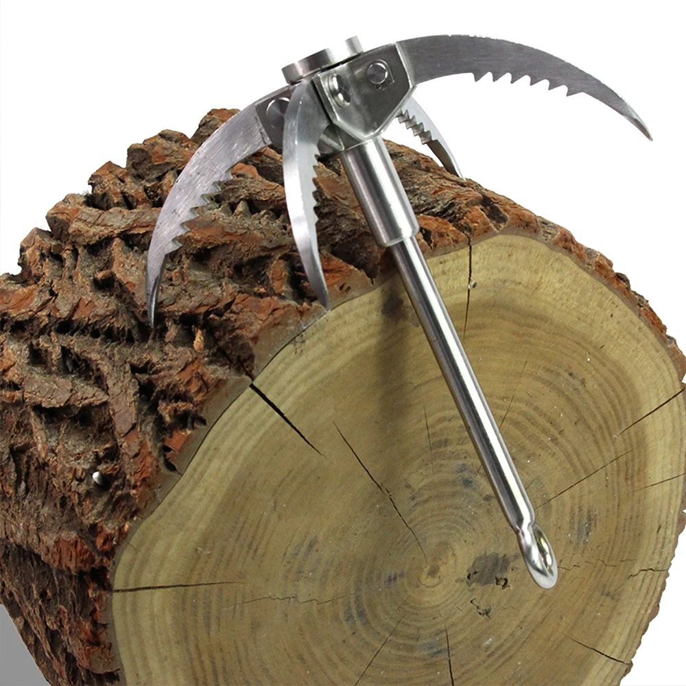 Outdoor Tools Multifunctional Rescue Survival Travel Portable Stainless Steel Grappling Hook Rock Climbing