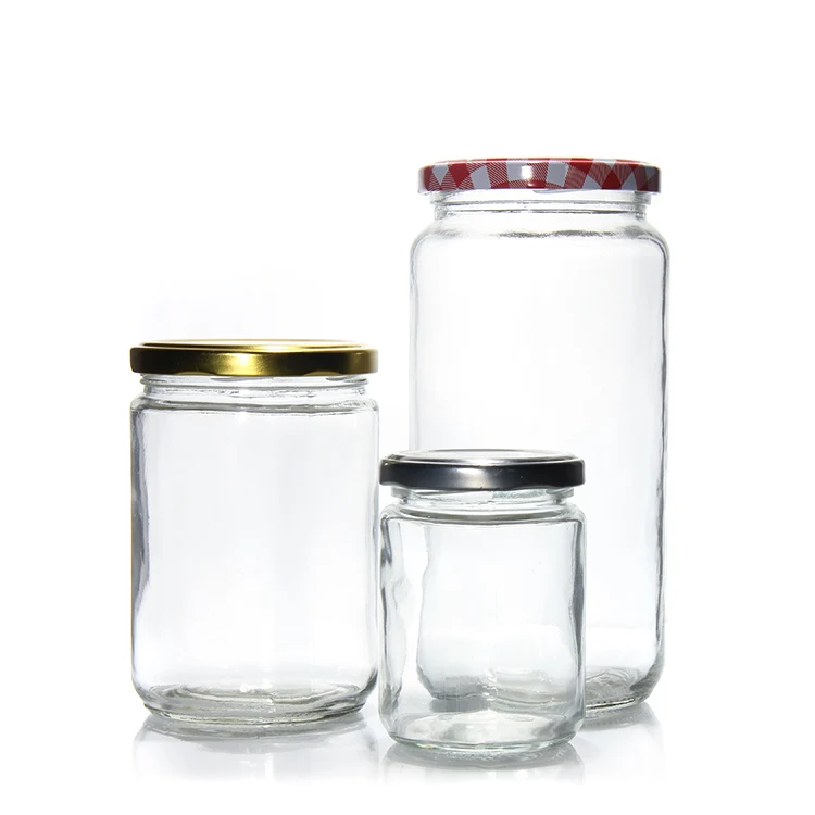 Cheap Price 4oz 8oz 12oz Glass Storage Jar Clear Round Storage Honey Glass Jar For Food