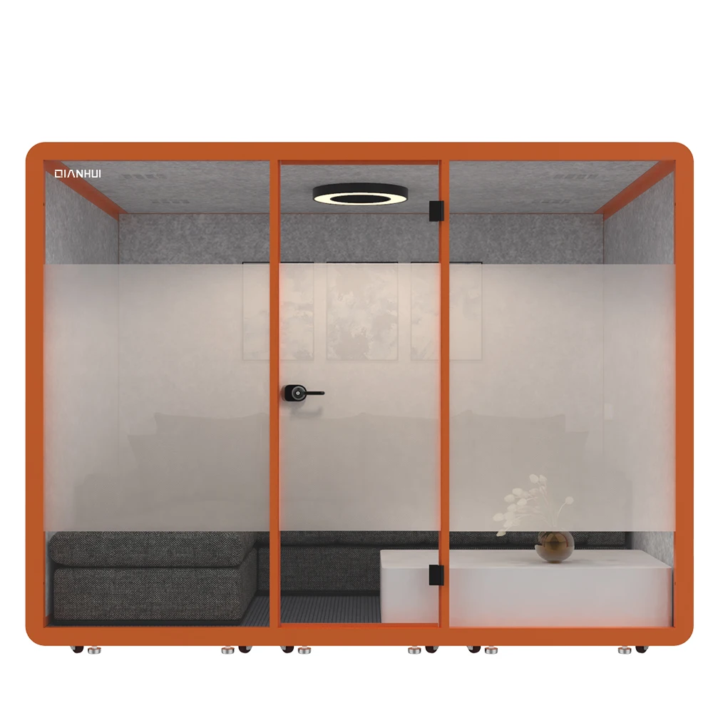 Customized portable studio office pod work sound proof with USB socket and air purification system OEM