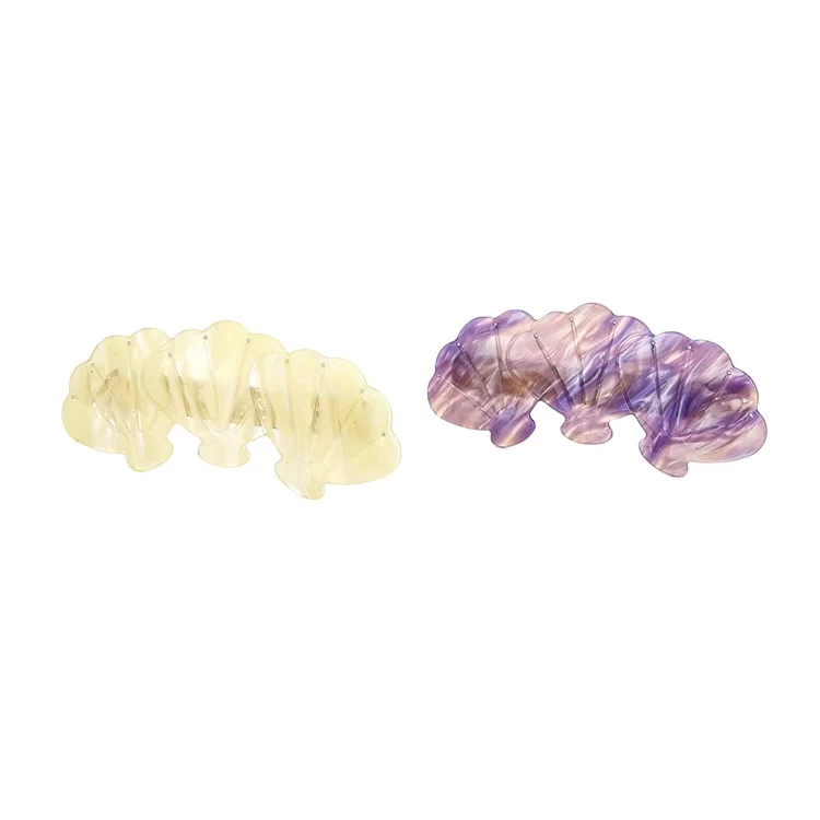 CANYUAN Fashion unique translucent triple shell acrylic Korea barrette women hair accessories colorful hair accessories