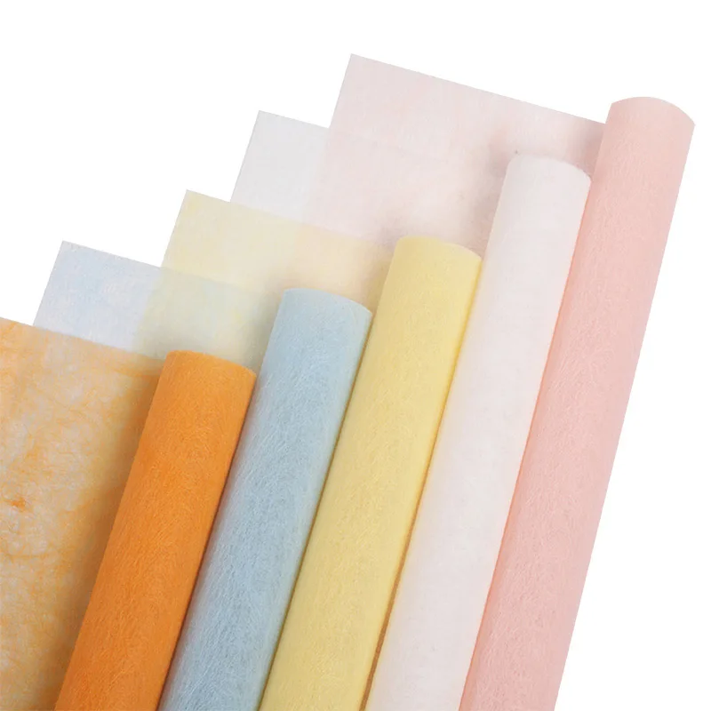 15pcs/bag Hot Selling Color Non-woven Flower Wrapping Paper Tissue Paper for Packaging