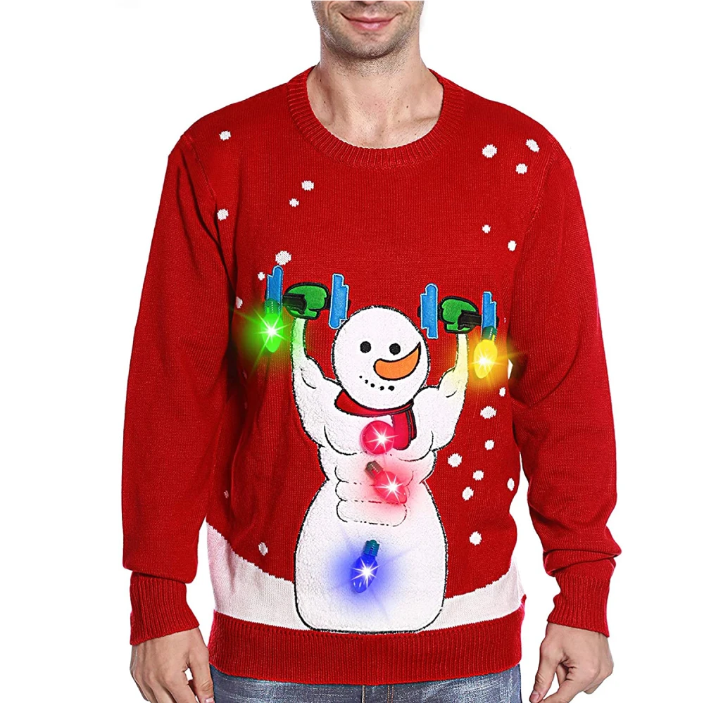 Рождественский свитер, вязаный джемпер, мужской пуловер, свитер с круглым вырезом, 7 гг, жаккардовый для фитнеса, мужской зимний Стандартный шерстяной мужской свитер для снега