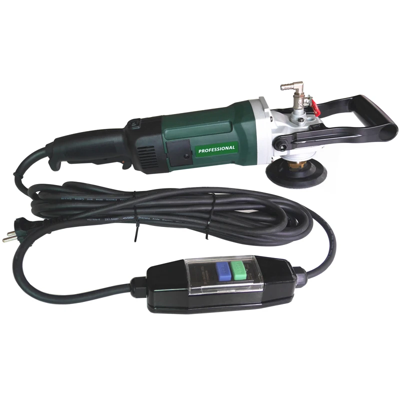 1600W 3000 rpm portable water planetary stone polisher machine, marble angle grinder for diamond wet polishing pad