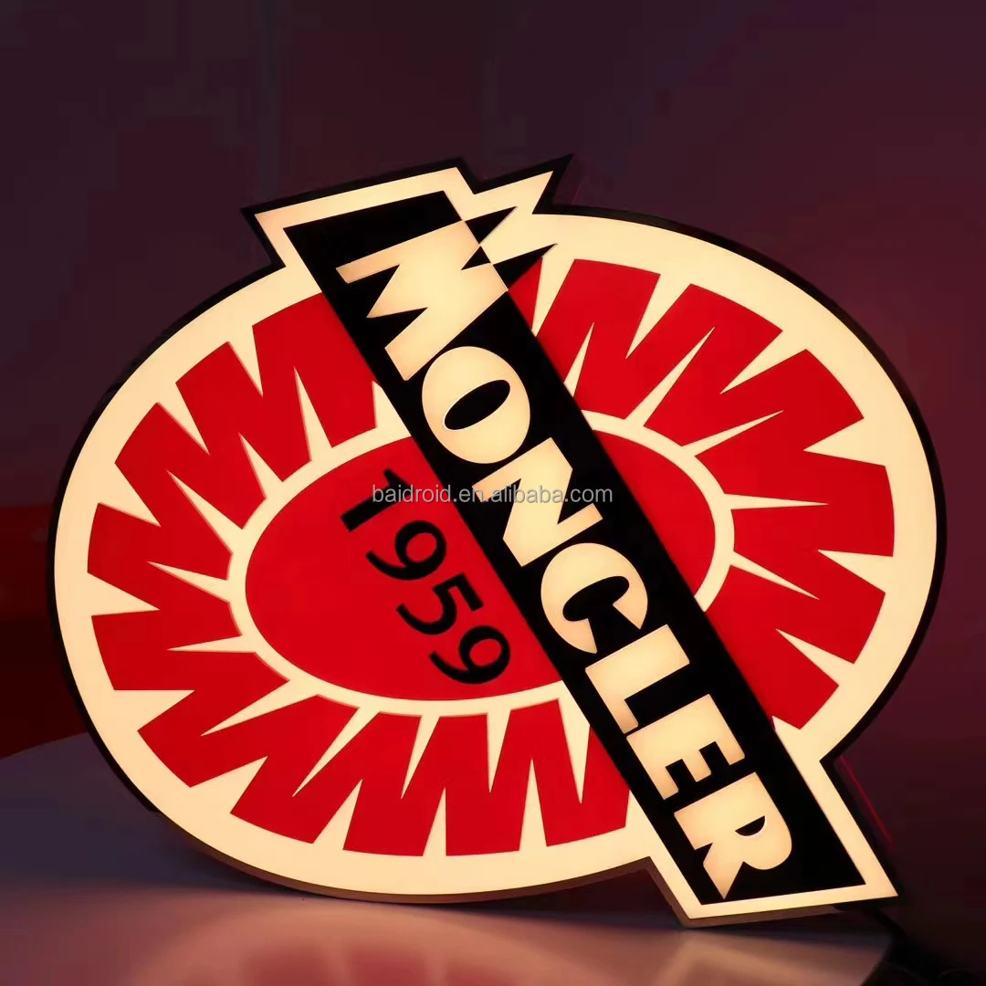 Custom restaurant cafe led illuminated signs led light box signage projecting sign