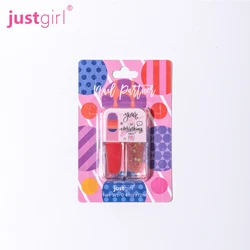 Nails Partner 2 Colors Water Based Glitter Shiny Kids Non Toxic Washable Peel Off Private Label Nail Polish for Tween Girls