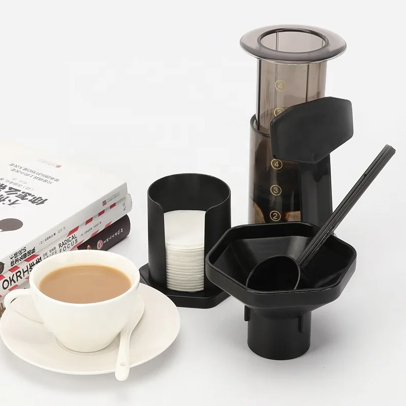 Low MOQ Portable Espresso Manual Press Coffee Maker with Filter Tote Bag  coffee machine