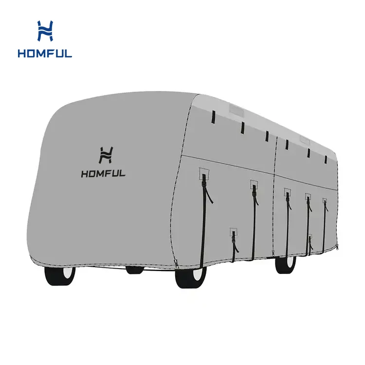 HOMFUL RV Protection Accessories 160G Non-woven 6 Layer Caravan RV Cover Travel Trailer
