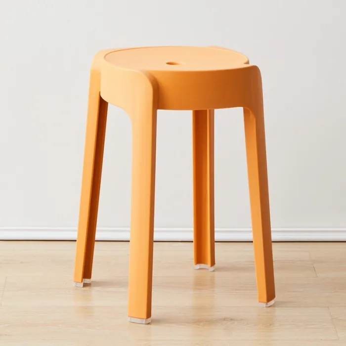 Modern simple plastic color chairs can be stacked in the Office wedding living room and dining room