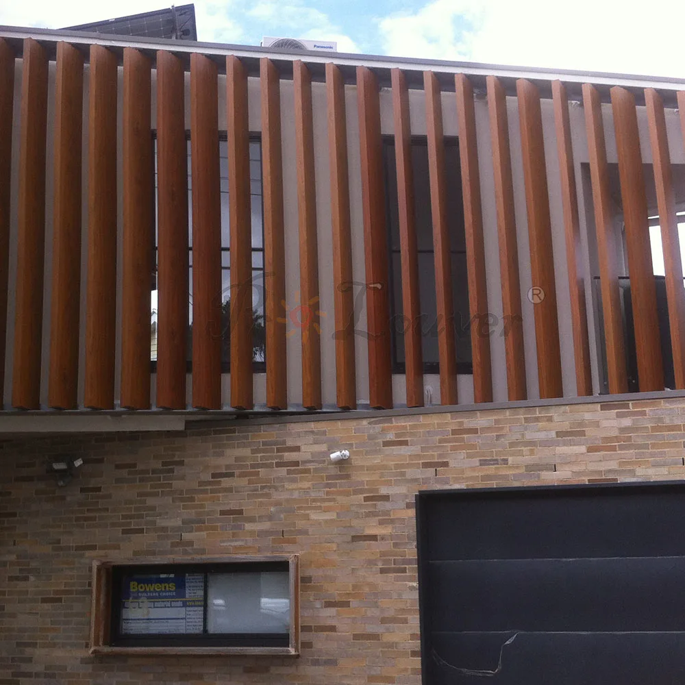 Sun Shade Aluminum Vertical Exterior Louver With Motor System