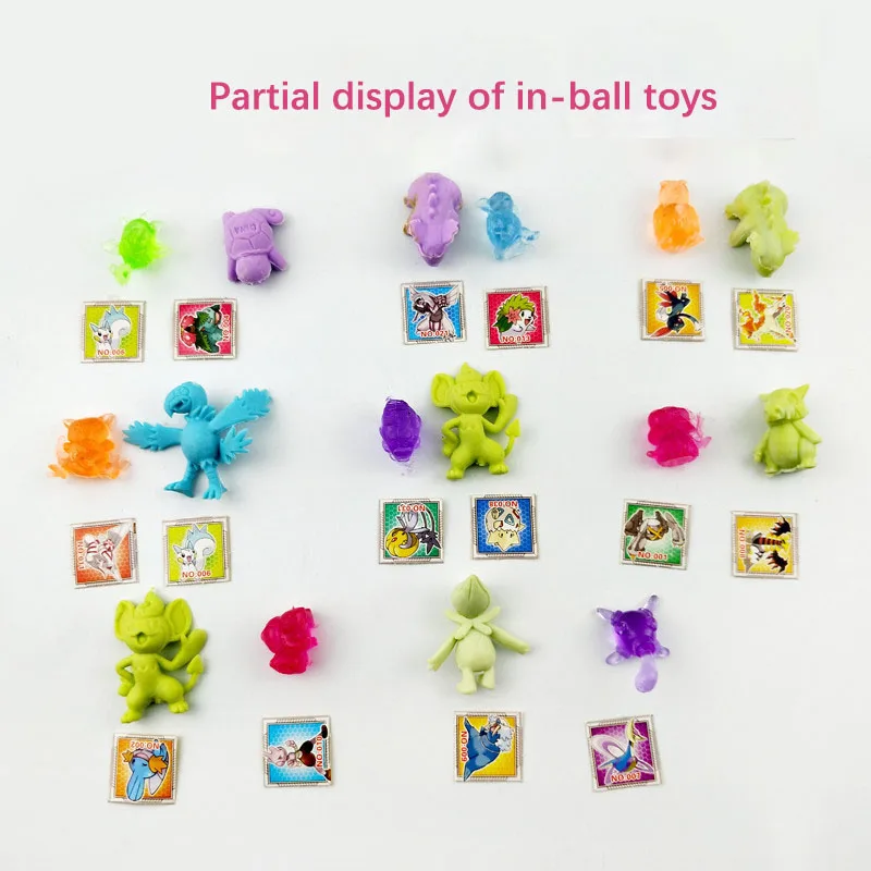 Wholesale Anime Figure Capsule Gashapon Toys 5Cm Plastic Poke Mon Small Animal Blind Box Dolls Ball With Card