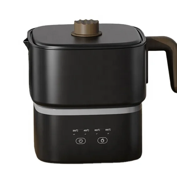 Friendly and Portable Multi-purpose Deep Fryer Electric Cooker Multi Color Pizza Frying Pan Tempered Glass Multi Purpose 1200