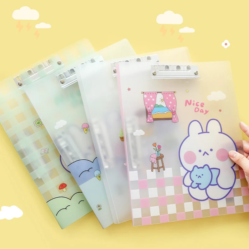 Topsthink Information Booklet A4 Cartoon File Folder Kawaii Gift Expanding File Folder