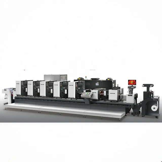 Label paper film high speed automatic offset printing machine 4 color