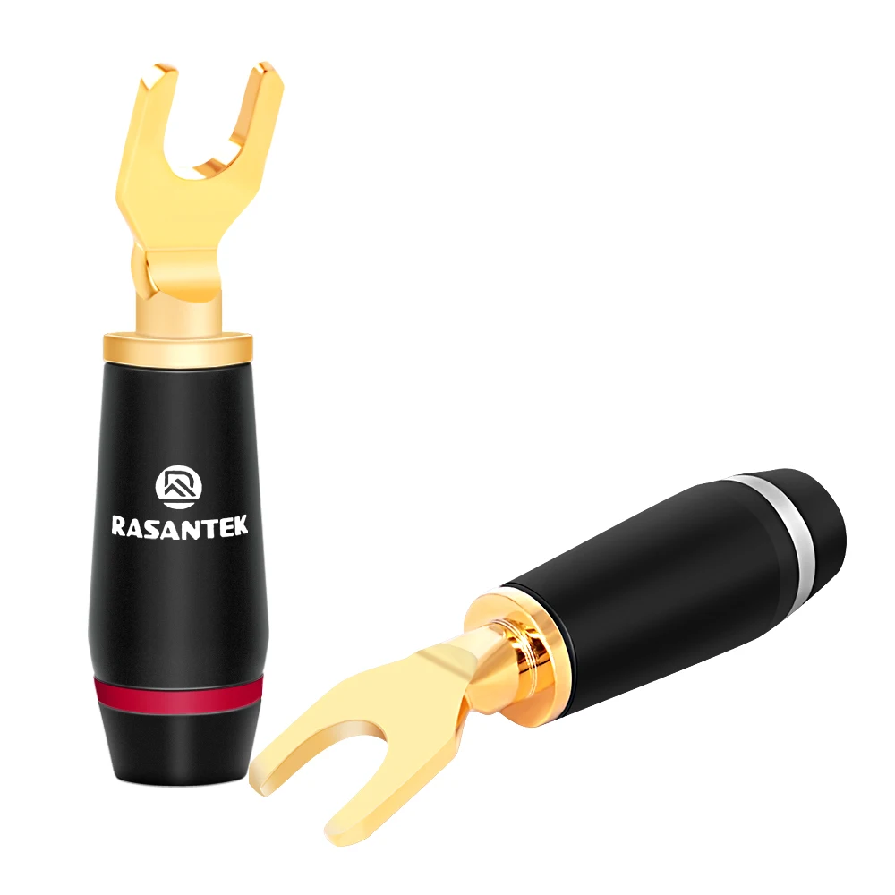 Lock Screw Audio speaker plug Solder-free connectors  Y-type banana plug Y plug