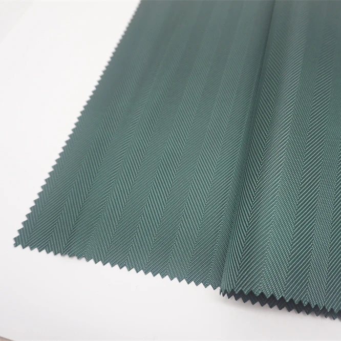 1680D Polyester Oxford Herringbone Jacquard Solid Dyed with WR and PU Coating for Luggage/Bag/Tent Fabric