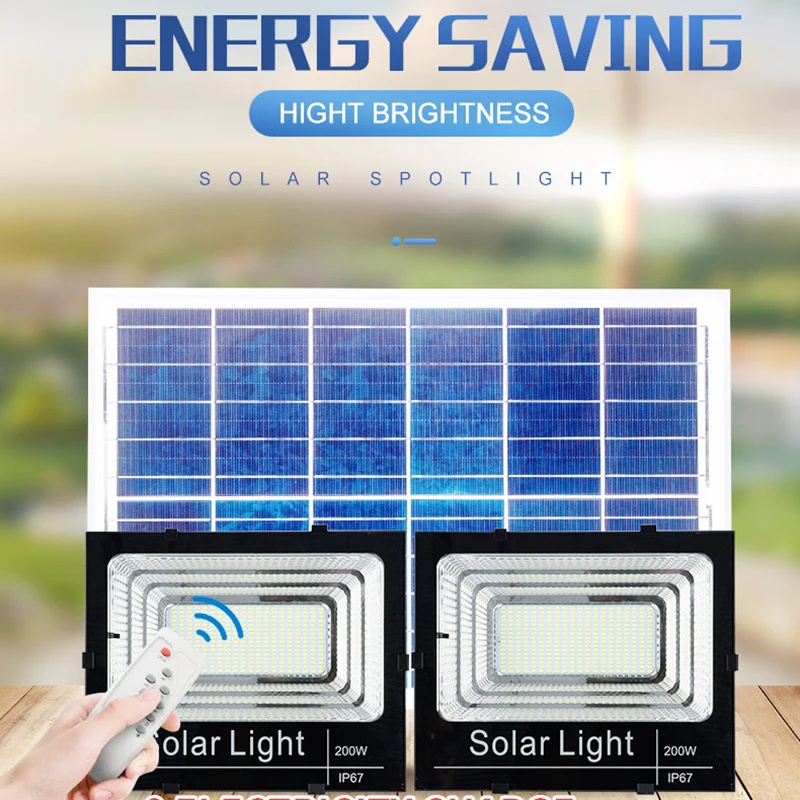 
Solar 60W Flood light High Brightness Customized Battery and Solar Panel available 