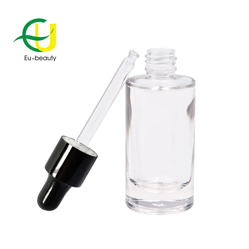 
13/415 10ml customization dropper glass bottle for essential oil with dropper caps 