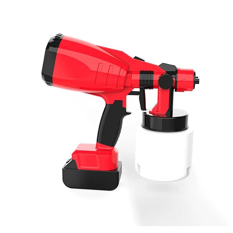 18V Cordless Rechargeable Lithium Battery Powered Operated Hvlp Painting Paint Sprayer Spray Gun