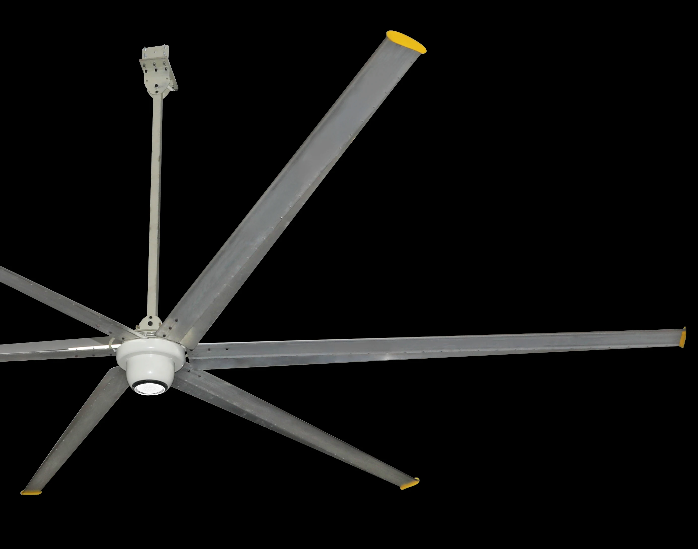 24f /7.3m Hvls DC photovoltaic large permanent magnet gearless industrial ceiling fan