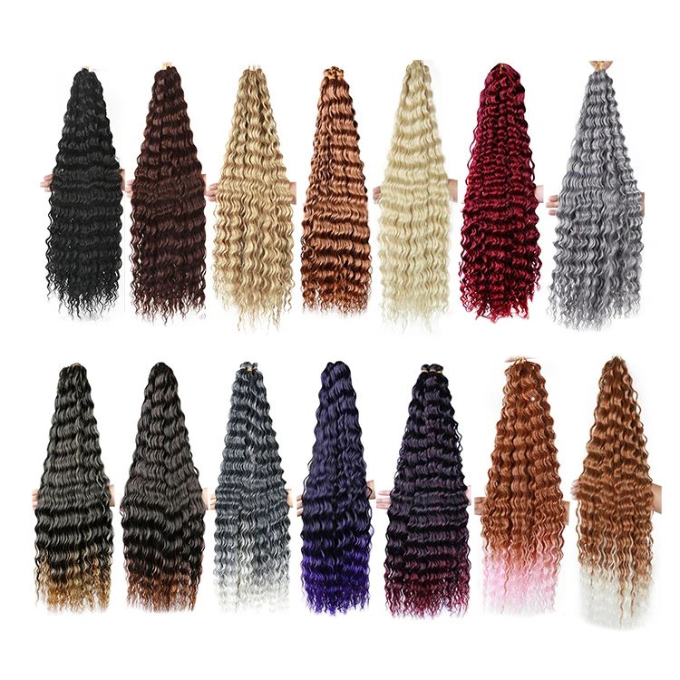 Длинные Синтетические волосы для braading yaki ombre кудрявые Egyotian волнистые плетеные вязаный