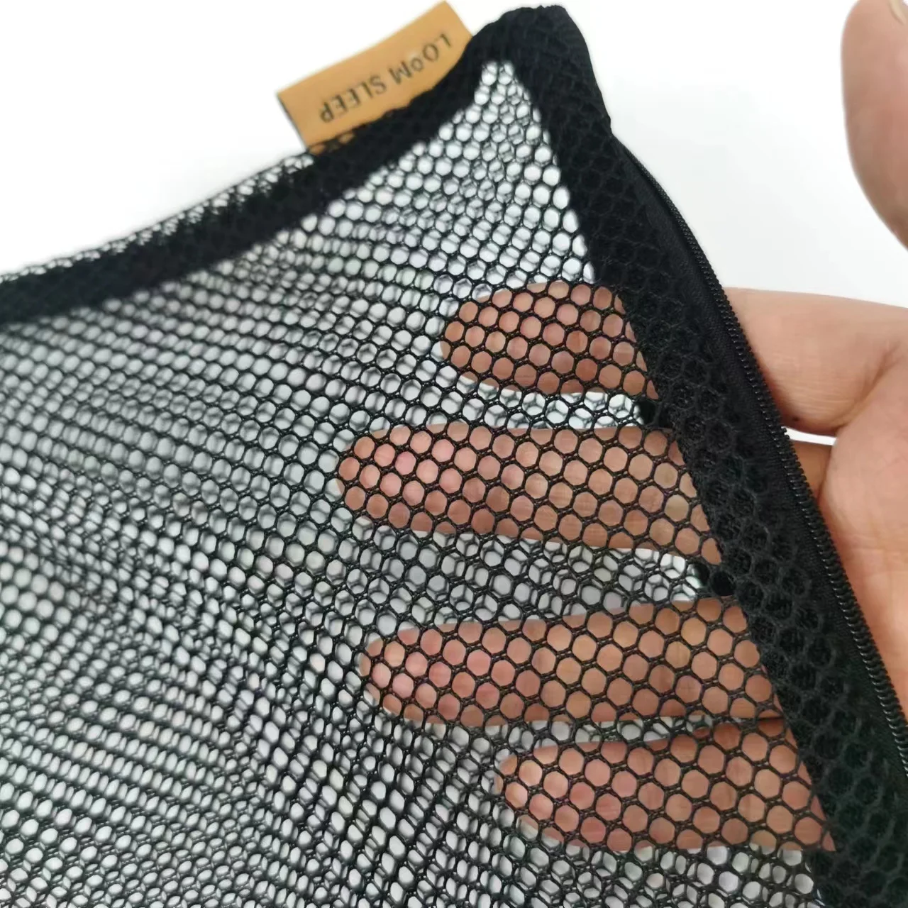 Eco-friendly Home Lingerie Socks Cloth Coarse Mesh Laundry Washing Bag With Top Zipper