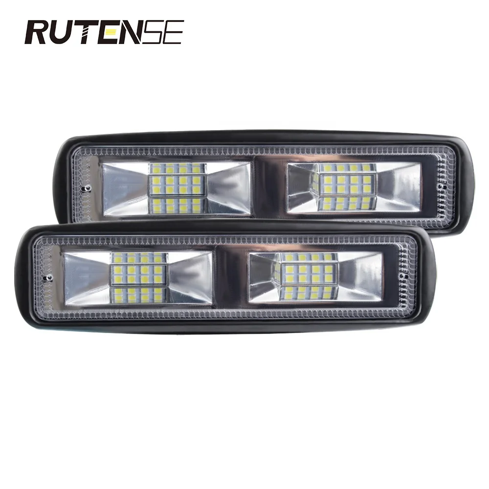 RUTENSE Car LED Work Light 48W Flood Lamp For Car SUV Off Road led Truck Boat 12V 24V
