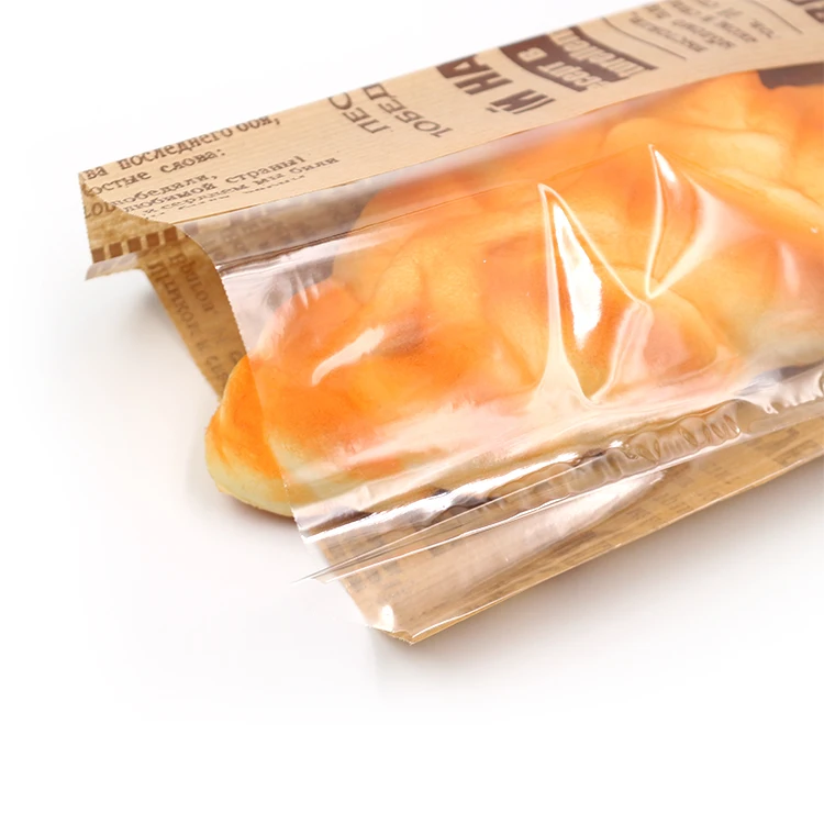 Factory Price Top Quality Food Packing and Clear Window Kraft Bag for Bread Kraft Paper Flexo Printing Recyclable Accept Carton