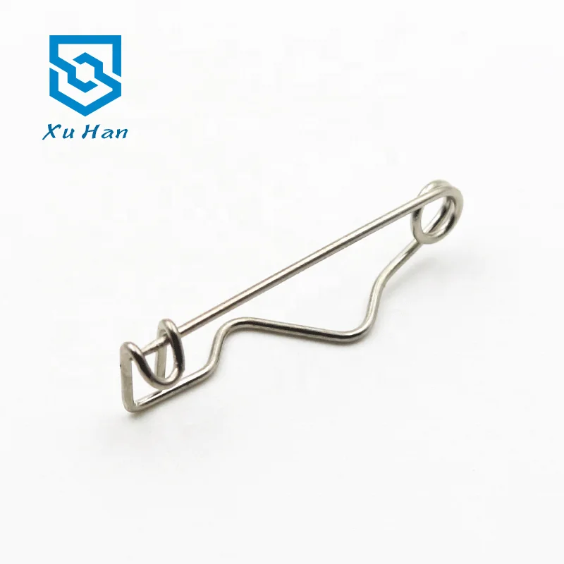 
Wholesale high quality metal S-shaped safety pin, special-shaped pin for Badge 