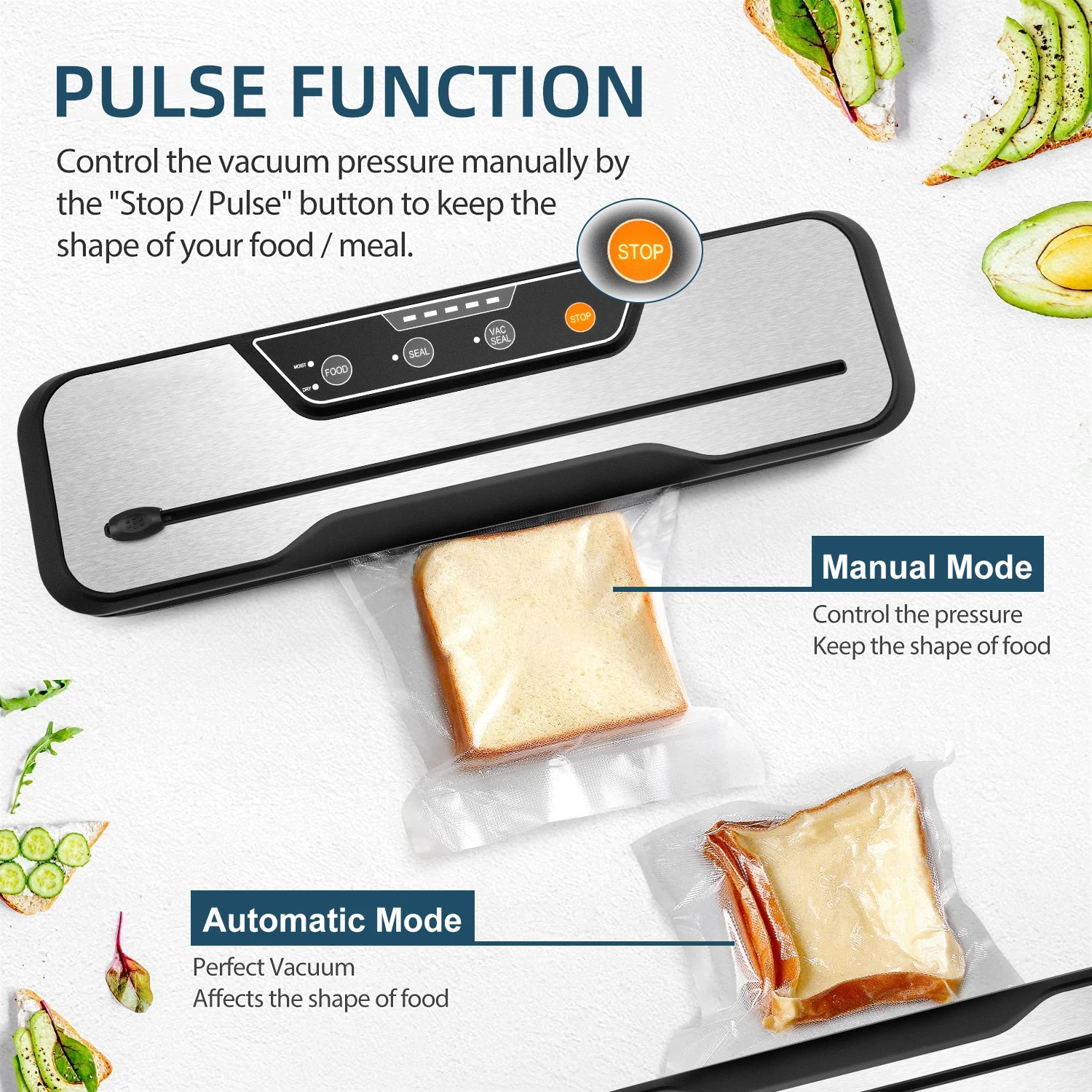 Portable Wine Dry Moist Food Household Electric Vacuum Sealer Suction Machine