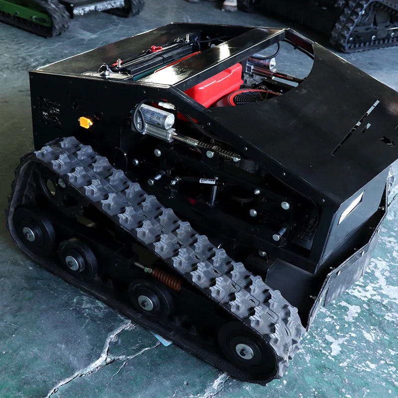Agricultural Robot Zero Turn Flail Crawler Gasoline Remote Control Lawn Mower 800mm