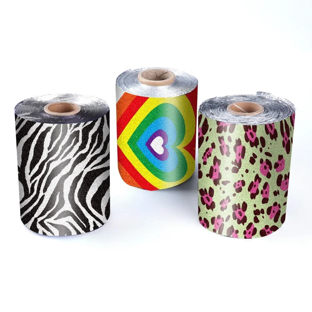 Popular Coloring 320ft Aluminium Hair Hairdressing Embossed Foil Roll Hairdresser Hair Foil Roll