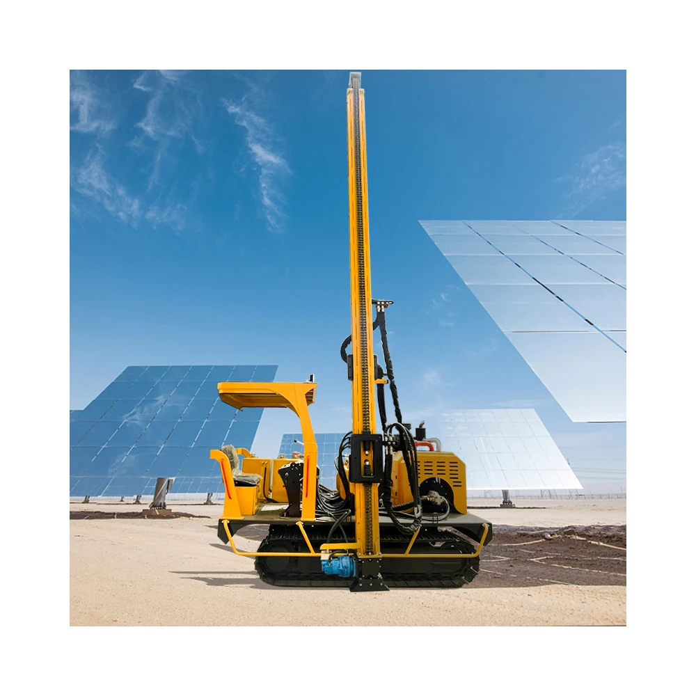 Multi-Functions Solar Screw Pile Driver Folded Hydraulic Hammer Pile Driving Machine
