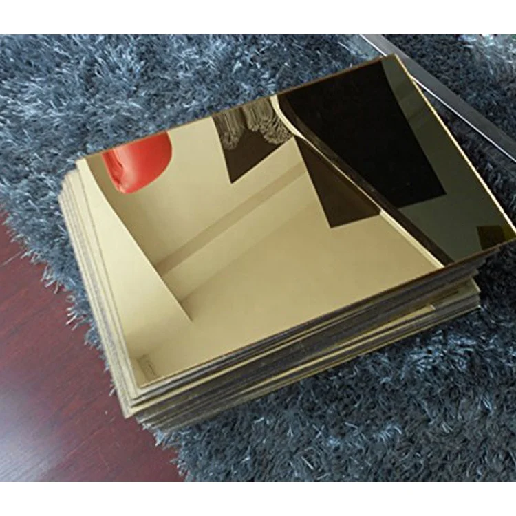 High Quality Golden And Sliver Acrylic Two Ways Mirror PMMA Mirror Sheets For Home Decoration