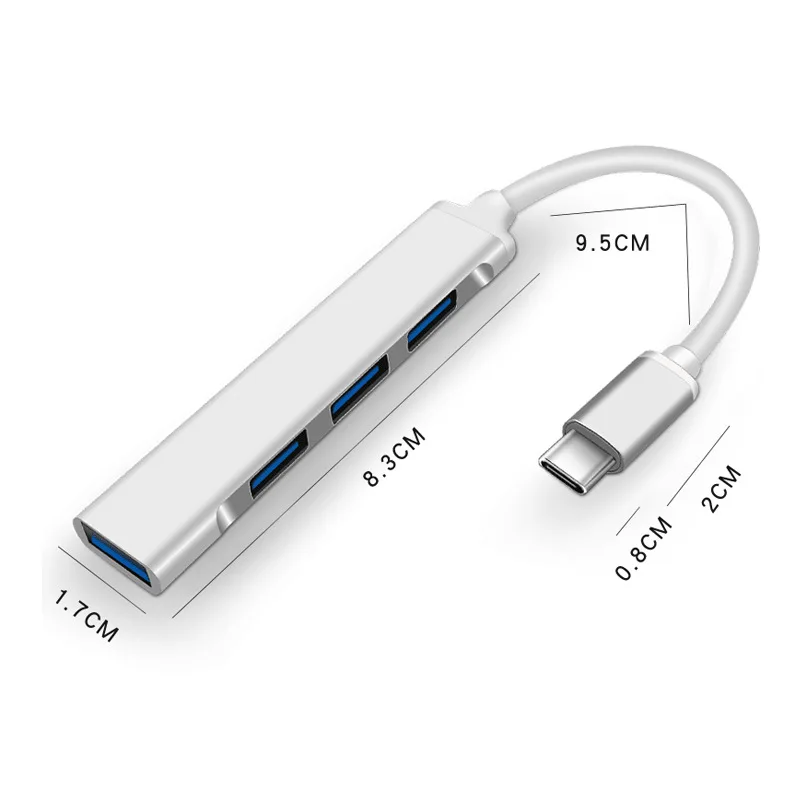 Многофункциональный usb-концентратор адаптер Usb Type-C концентратор 4 в 1 Usb-концентраторы для Macbook Pro и ноутбуков
