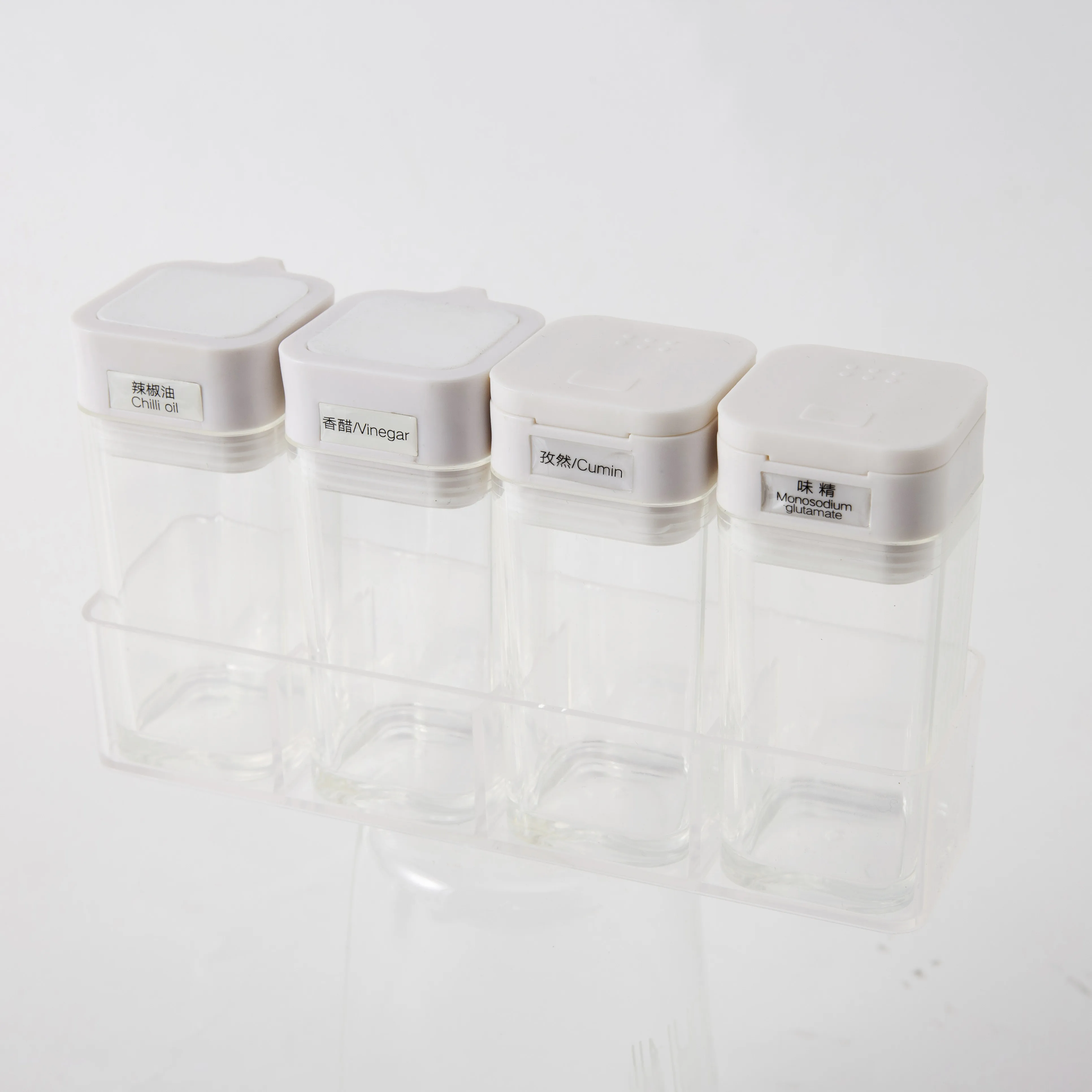 Cooking Spice Jar Organizer Spice Plastic jar Salt Bottle Oil Bottle Jars for Spice