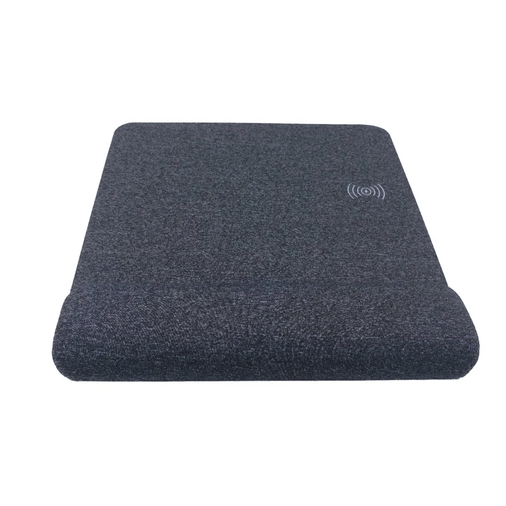 Musthong Fast Wireless Charging Mouse Pad with Wrist Rest Support Memory Foam and Non-Slip Base for Computer Laptop Office Home
