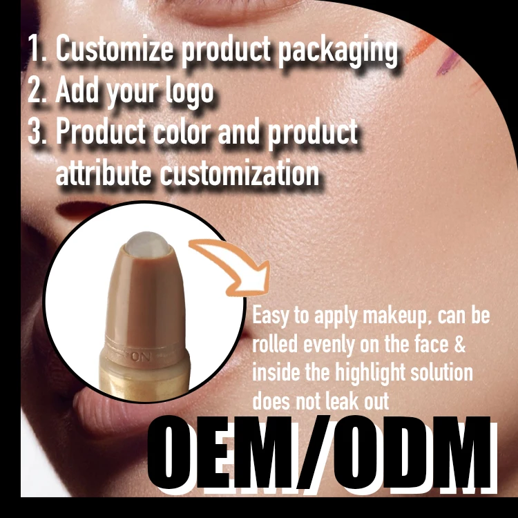 Vegan Mineral-Based Makeup Shimmer Body Face Glitter Liquid Natural Three-Dimensional Brightening Highlighter Sunscreen Feature