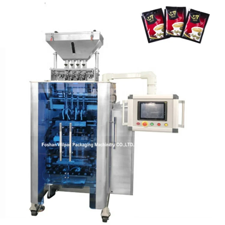 Multi Lanes Small Liquid Paste Stick Sachet 3 side sealing Packing Machine Ketchup Mayonnaise