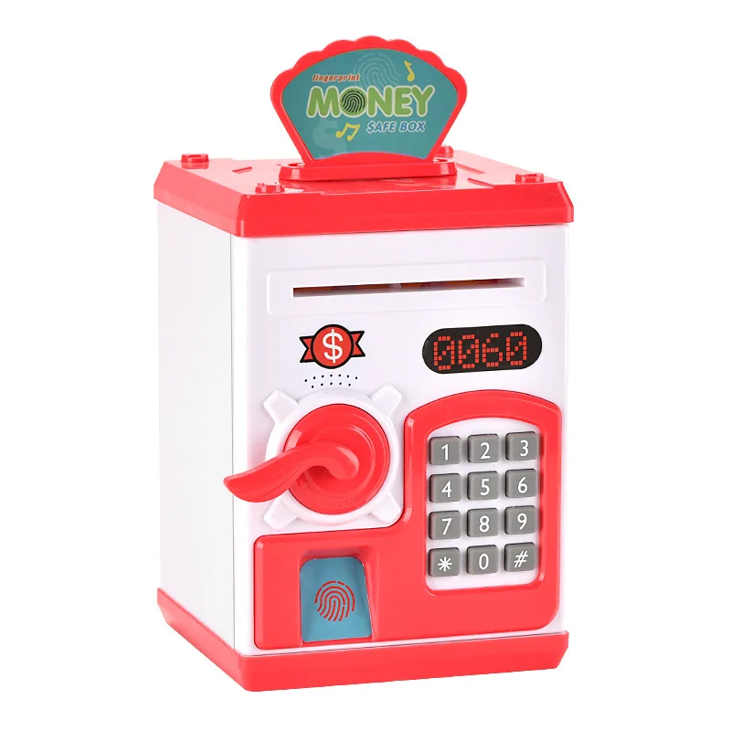 Simulation of fingerprint identification piggy bank child creative ATM electric code (currency music gift piggy bank cross-borde