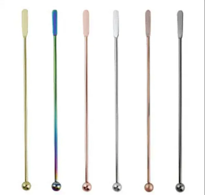 Home & Garden Stainless Steel Bar & Wine Tools Essential 10cm Kitchen & Tabletop Stirrer and Swizzle Stick for Measuring