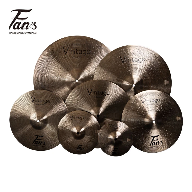 Fans B20 Vintage dark series cymbals hand hammer four-piece set