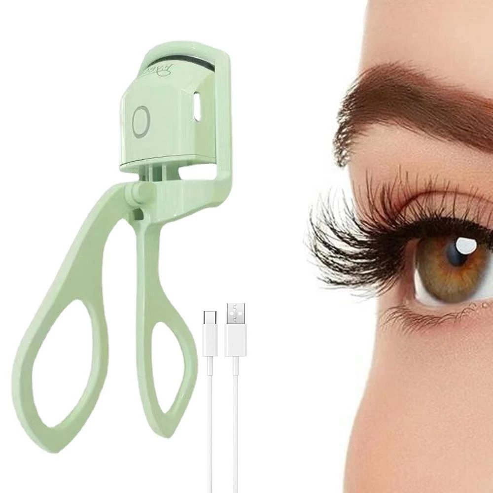 Custom eyelash curler 30 seconds quick heat quick makeup eyelash curler kit USB Rechargeable eyelash curler pen