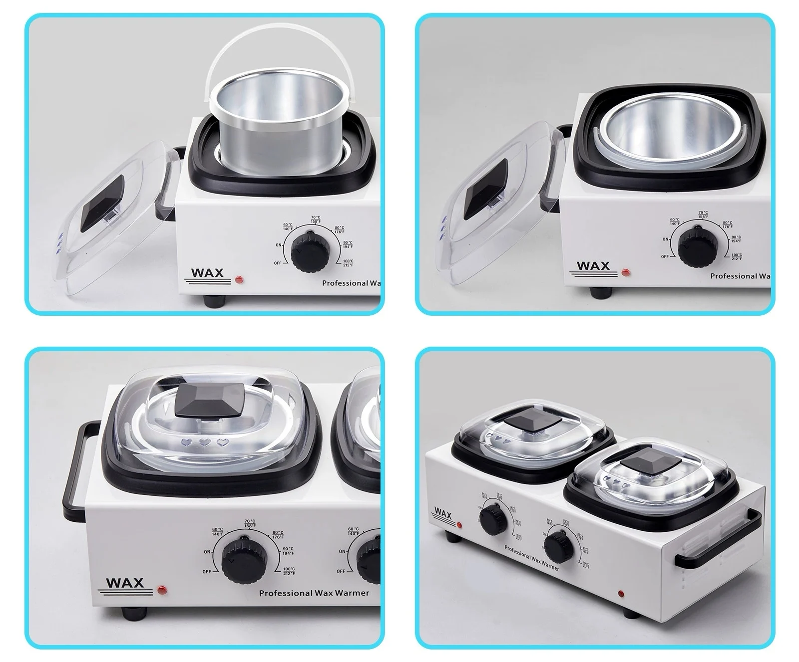 factory directly wholesale melting soft double wax warmer pot heating paraffin wax heater machine for oem odm service