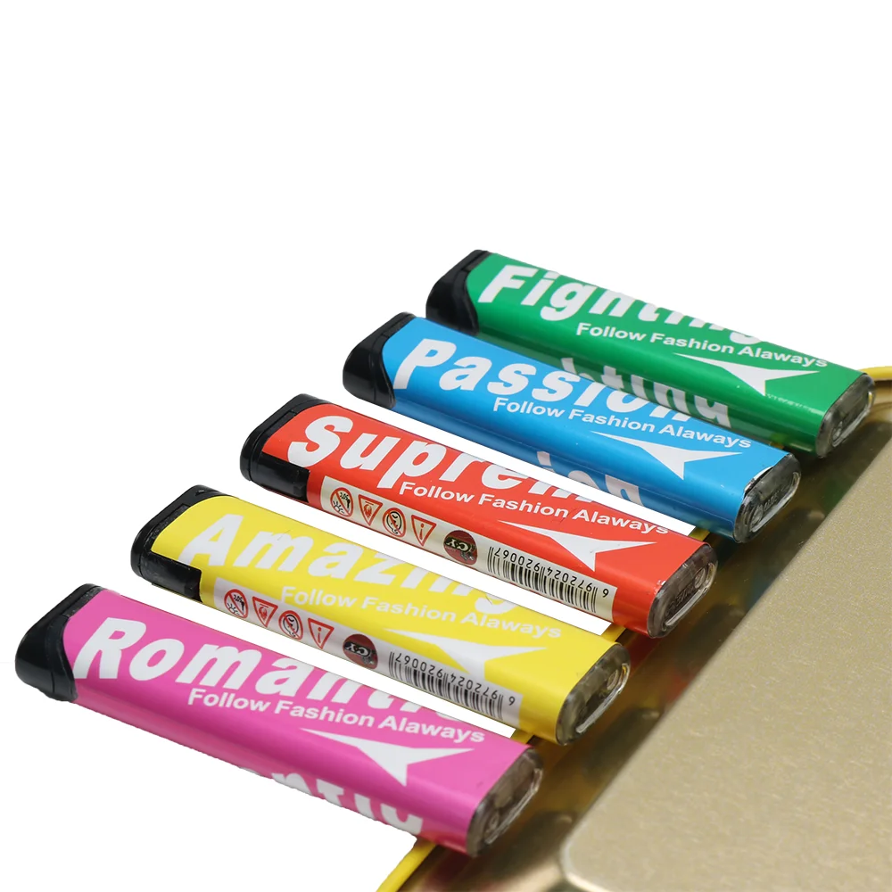 designer electric lighter disposable cigarette butane windproof lighter gas custom logo lighter