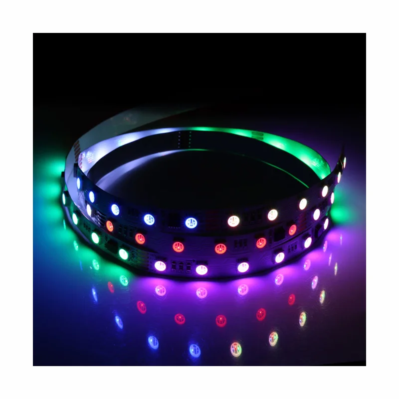 Встроенный цифровой DMX512 SM18512 IC SMD5050RGB 24 В 60 светодиодов светодиодная лента
