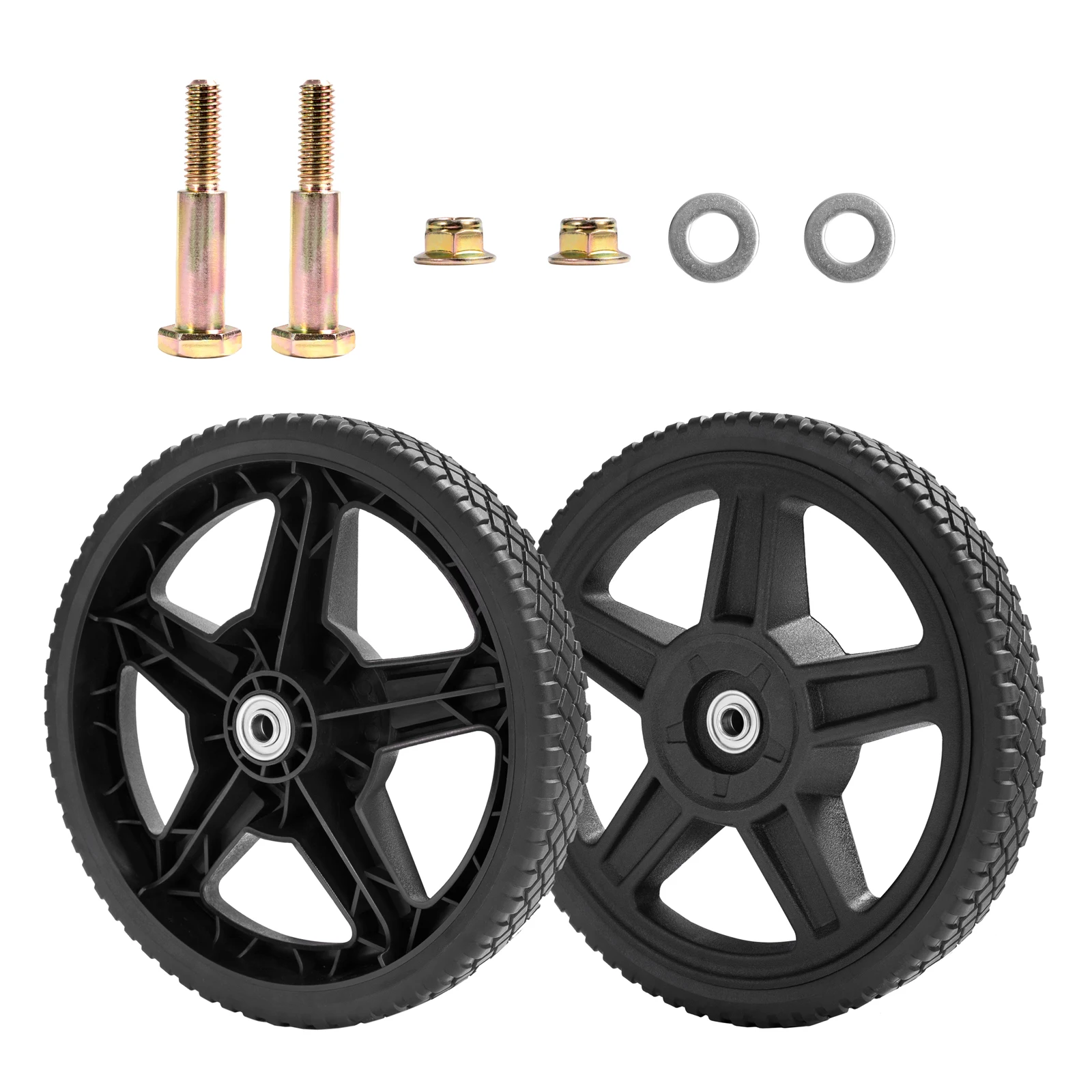 New Arrival Push Mower Wheel 14 inch Universal for Push Mower Time-limited  lawn mower plastic wheel