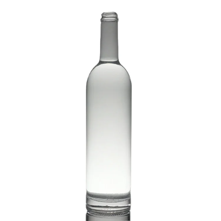 Wholesaler 750ml Wine and Vodka Bottle Square or round Glass with Cork or Screw Cap 700ml Capacity for Packing