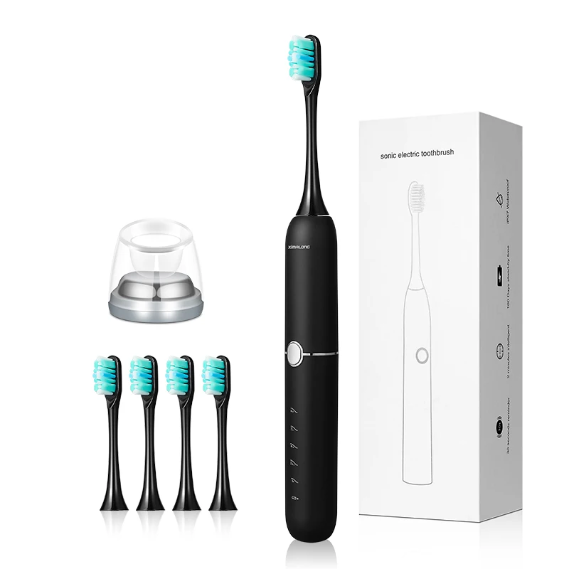 Minimalist Style Single Key Design Smart Recharge Automatic Toothbrushes Ipx7 Oral Cleaning Electric Toothbrush for Kids