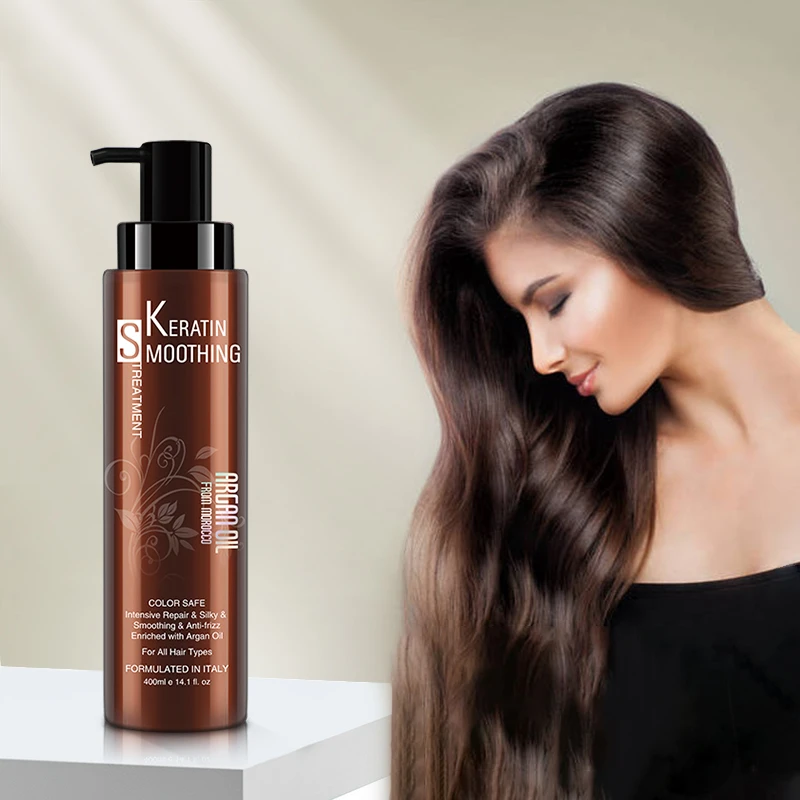 Private Label Oem Keratin Hair Straightening Brazilian Long-Lasting Styling Hair Straightening Cream